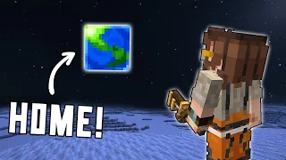 I Landed on THE MOON In Minecraft Create Mod!