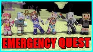 【Hololive】Emergency Quest ft. Miko, Flare, Botan, Kanata, Polka【Minecraft】【Eng Sub】