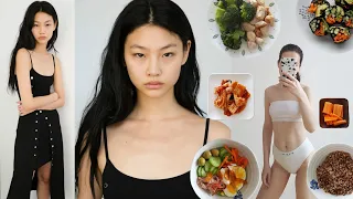 Hoyeon Jung diet 🥦 Eating like Korean model Squid Game actress Vlog + weight loss meal plan, workout