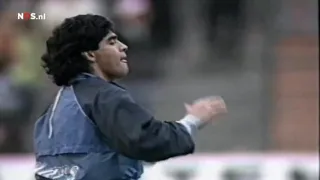 Maradona Napoli warm up UEFA-Cup semi final in HD