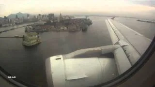 TAM A319 Wingview Landing in Rio De Janeiro Santos Dumont