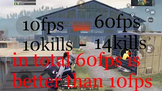 10 FPS vs 60 FPS CHALLENGE | FPS MATTERS? | PUBG MOBILE-Ipad mini 5!