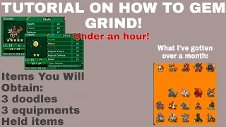TUTORIAL ON HOW TO GEM GRIND! || Roblox, Doodle World