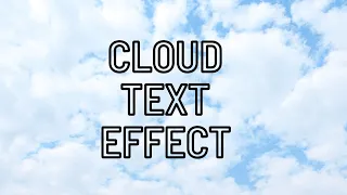 How to make cloud Text Effect in Premiere Pro 2022!!