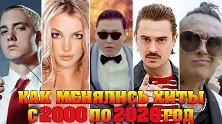 КАК МЕНЯЛИСЬ ХИТЫ С 2000 ПО 2020 ГОД//ХИТЫ ЗА 20 ЛЕТ