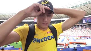 Armand Duplantis (SWE) after qualification of the Pole Vault