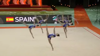 Spain group competition May 26, 2024 Budapest European Rhythmic Gymnastics Championships