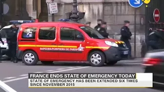 France ends a nearly two- year state of emergency today