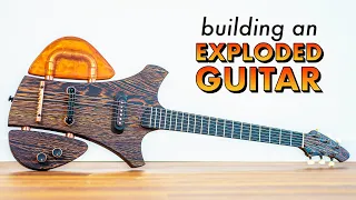 I Built an “EXPLODED” GUITAR out of EPOXY RESIN and COPPER PIPE