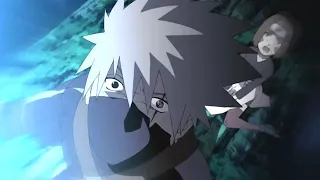 Minato salva a Kakashi - Minato se entera de la Muerte de Obito