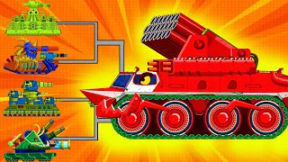 I will blow up you from inside | Red Fire Truck Vs Kv99 | Cartoons about tanks