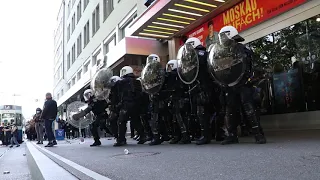 blacklivematters Demo 13.06.2020 Zürich, Switzerland. police are under attack during arrest