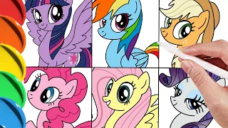 How To Draw My Little Pony - easy drawing, coloring