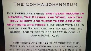 The Comma Johanneum: Could The Textus Receptus And Thus, The KJV Bible Possibly Be Corrupted?