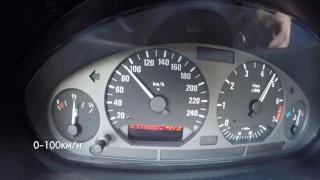 BMW E36 320i 0-100 km/h Acceleration