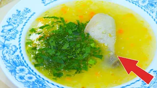 Вкусный суп "Полевой". Как приготовить куриный суп с пшеном.