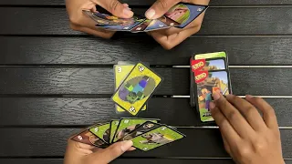 We Tried UNO Minecraft | How Does The Creeper Card Work??