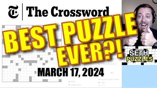 March 17, 2024 (Sunday): Best puzzle ever?! - New York Times Crossword Puzzle