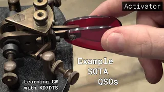 #5 Examples of Summits on the Air QSOs (turn CW translation on with CC) | Morse Code for SOTA