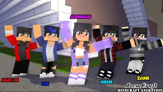 APHMAU, GENE, EIN ,AARON & ZANE | CHICKEN WINGS MEME | GANGNAM STYLE | PHUTHON - Minecraft Animation