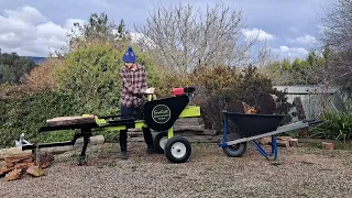 34 Ton Forestwest Kinetic Log Splitter - Powerful