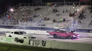 Street outlaws Npk Team attack semi finals; Ryan Martin vs Brandon James, Kayla Morton, disco Dean.