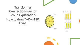 Transformer Connections-Vector Group Explanation| How to draw? –Dyn11& Dyn1
