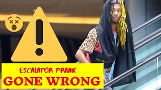 Funny Escalator Prank, GONE WRONG!!