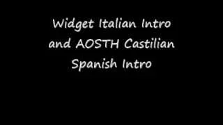 Widget Italian Intro & AOSTH Castilian Spanish Intro Comparison
