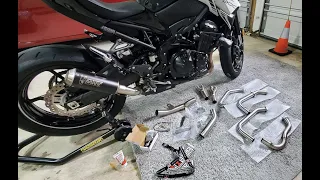 How to Install a Full Motorcycle Exhaust System + Best Header and Silencer Combo for Kawasaki Z900