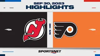 NHL Pre-Season Highlights | Devils vs. Flyers - September 30, 2023