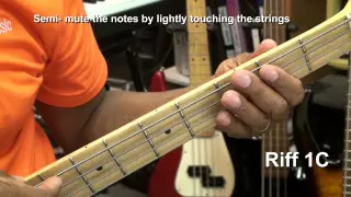 Bernard Edwards Chic Good Times Style Bass Guitar Riff TABS Lesson 1 @EricBlackmonGuitar