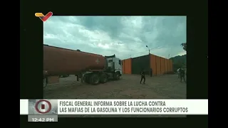 Fiscal General Tarek William Saab sobre mafias de la gasolina, rueda de prensa el 20 enero 2022