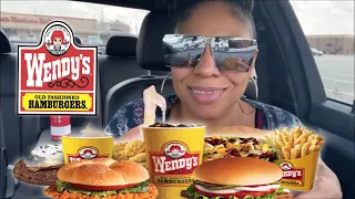 WENDY'S MUKBANG 4 FOR 4 Eating Show | It Went Down In The Car