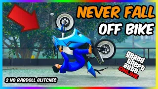 How To NEVER FALL OFF your bike glitch in GTA 5 Online - Easiest Method Yet!! 1.67