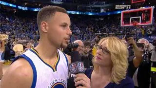 Warriors Win 73! Stephen Curry Post Game