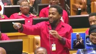 Dr Ndlozi Offers Malusi Gigaba A Phone Without A Camera - Funny Parliament