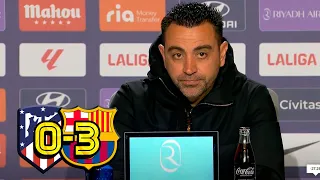 RUEDA PRENSA XAVI: ATLETICO MADRID 0-3 FC BARCELONA