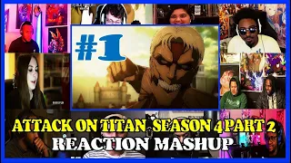 Attack On Titan Season 4 Part 2 Episode 1 Reaction Mashup