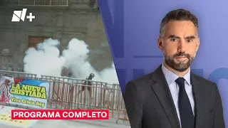 Normalistas de Ayotzinapa vandalizan Palacio Nacional / En Punto con Enrique Acevedo - 13 mayo 2024