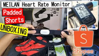 Meilan Heart Rate Monitor Giyo M4 Bicycle Computer and Arsuxeo Padded Shorts Shopee