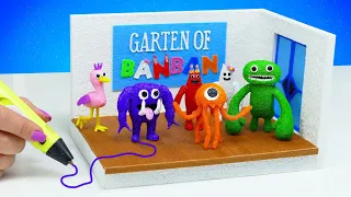 Сделала ВСЕХ БОССОВ Garten of Banban 😱 Все Монстры Детский Сад Банбан 3D Ручкой