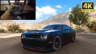 1100HP Dodge Demon | Forza Horizon 5 | Logitech g29 gameplay