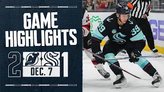 New Jersey Devils vs. Seattle Kraken | 12/07 Game Highlights