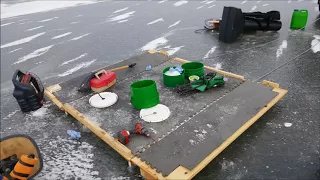 Hard floor for Ice fishing tent