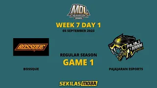 BOSSQUE vs PAJAJARAN ESPORTS GAME 1 | MDL ID S8 Regular Season