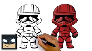 How To Draw Sith Trooper | Star Wars (EASY)