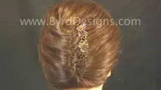 French twist tips and techniques using a French Hair comb by Byrd Designs