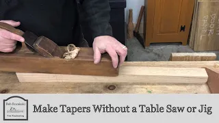 Four Ways to Cut Tapers Without a Table Saw