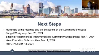 Government Transition Advisory Committee Special Meeting - February 27, 2024